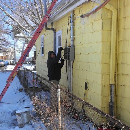 Electrician Working On a Cleveland Home