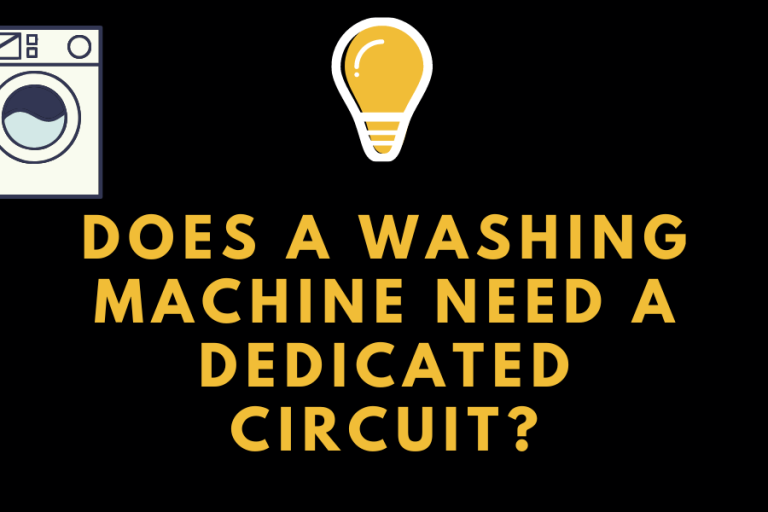 Does a Washing Machine Need a Dedicated Circuit?