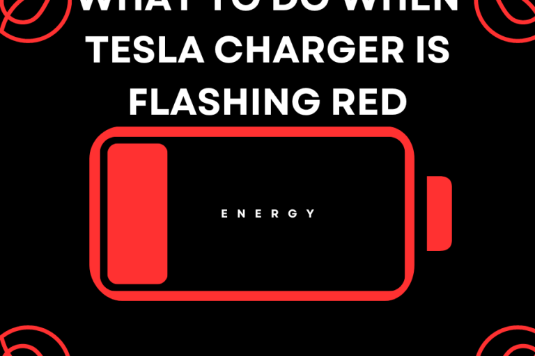 What to do when Tesla Charger is flashing red